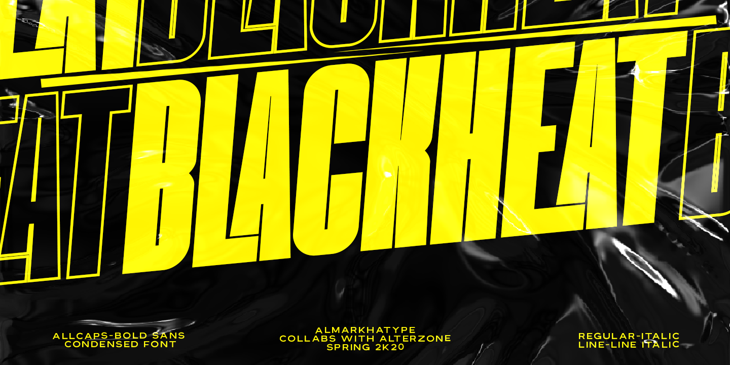 Blackheat Font preview